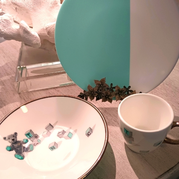 Tiffany & Co Color Block Child's Dish Set - Picture 1 of 5
